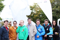 Участники велопробега «Крути против рака груди». Пластические хирурги Дмитрий Мельников, Сергей Свиридов и Александр Малахов