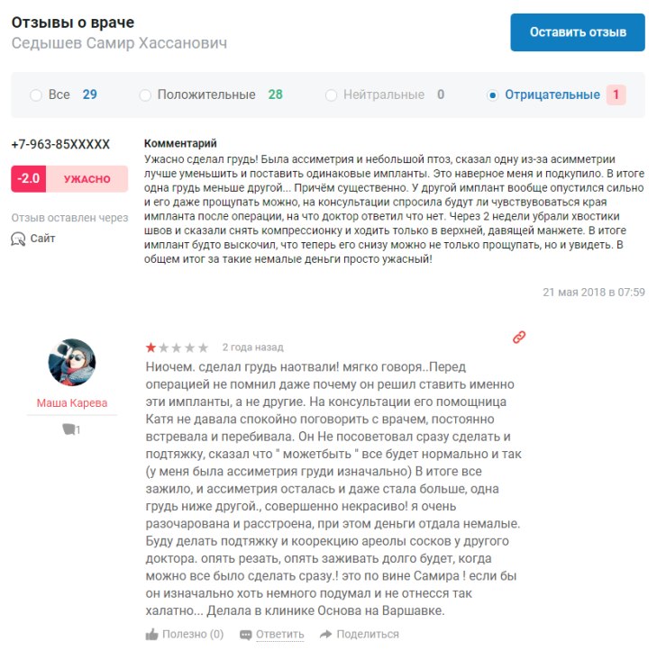 Самир Седышев отрицательные отзывы