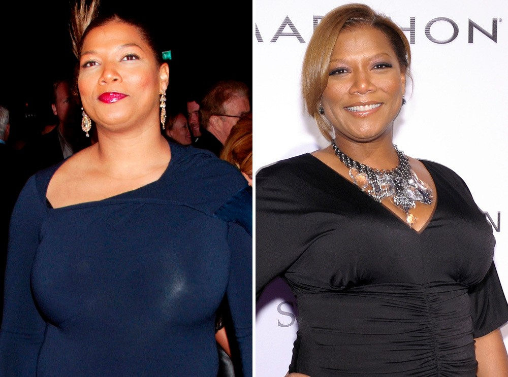 Куин Латифа до и после уменьшения груди