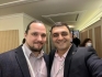 Вардан Аршакян с коллегой на выставке на Первом Российско-турецком конгрессе