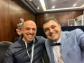 Вардан Аршакян и коллега из Турции на выставке на Первом Российско-турецком конгрессе